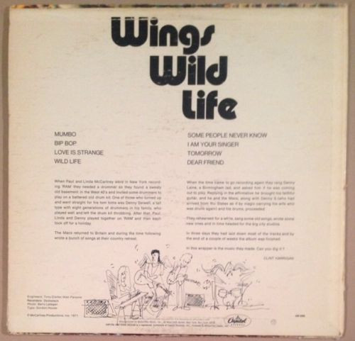 Wings - Wild Life | Capitol Records (SW 3386) - 2 Wings - Wild Life | Capitol Records (SW 3386) - 2