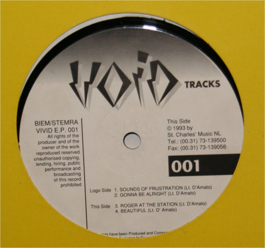 Lt. D'Amato - Sounds Of Frustration | Vivid Records (VIVID E.P. 001)