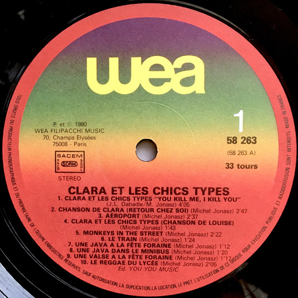 Michel Jonasz - Clara Et Les Chics Types, Bande Originale Du Film | Wewantsounds () - 3