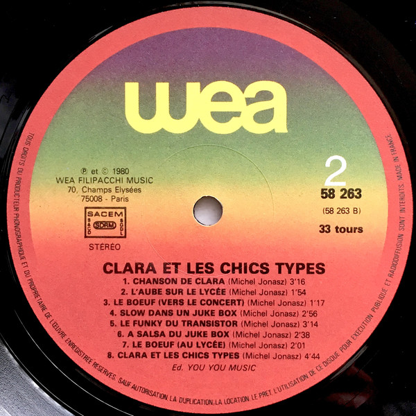 Michel Jonasz - Clara Et Les Chics Types, Bande Originale Du Film | Wewantsounds () - 4