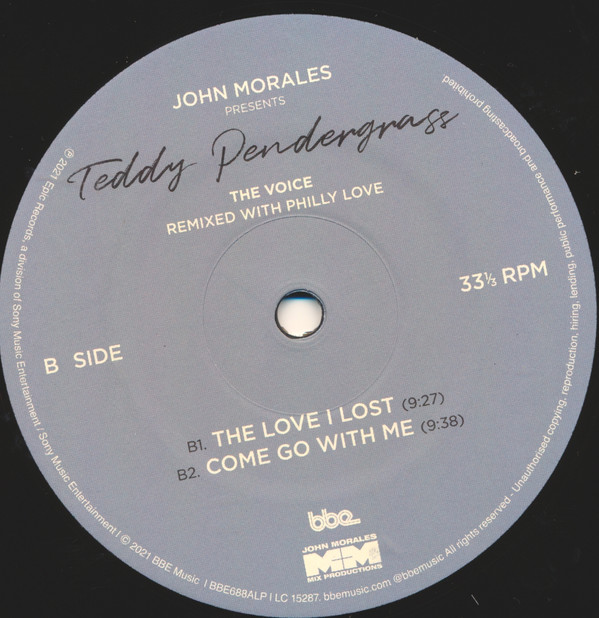 John Morales Presents Teddy Pendergrass - The Voice (Remixed With Philly Love) | BBE (BBE688ALP) - 4