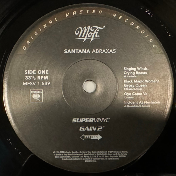 Santana - Abraxas | Mobile Fidelity Sound Lab (MFSV 1-539) - 4 Santana - Abraxas | Mobile Fidelity Sound Lab (MFSV 1-539) - 4