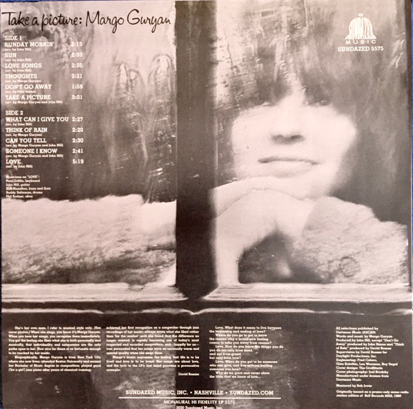 Margo Guryan - Take A Picture | Sundazed Music (LP 5575) - 2 Margo Guryan - Take A Picture | Sundazed Music (LP 5575) - 2