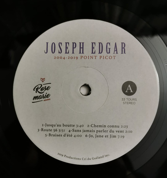 Joseph Edgar - 2004-2019 Point Picot (2LP) [Vinyl] | Rosemarie Records (KAYLP-7001) - 2