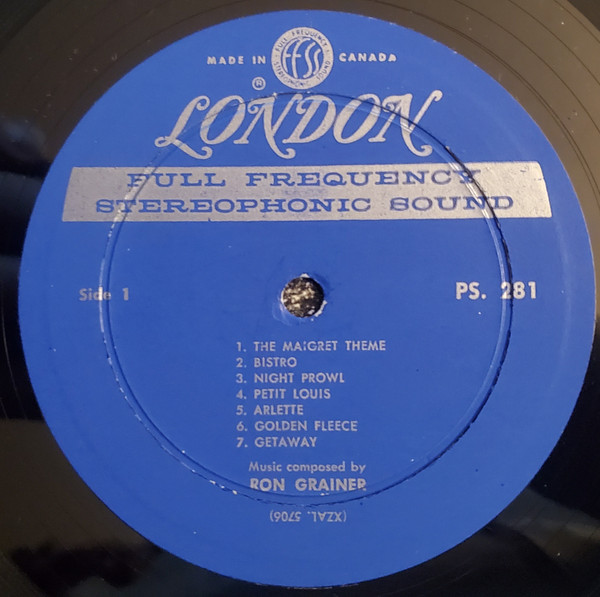 Ron Grainer - The Maigret Theme | London Records (PS 281) - 3