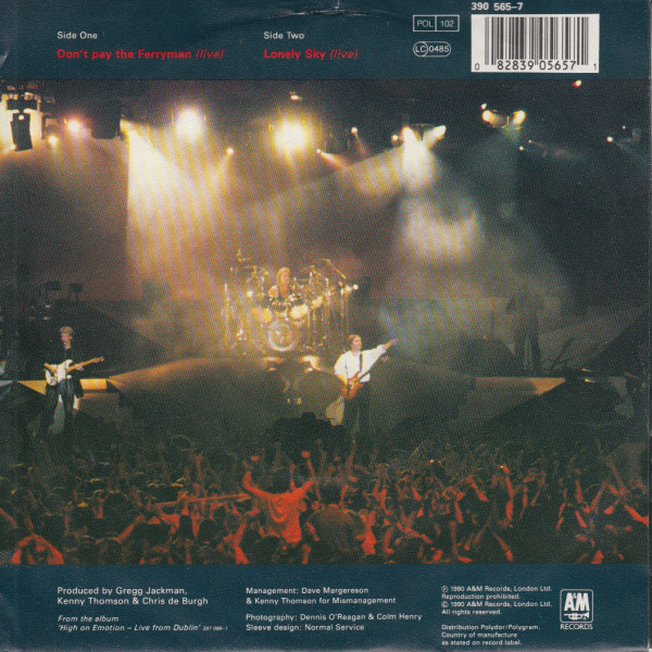 Chris de Burgh - Don't Pay The Ferryman (Live) | A&M Records (390 565-7) - 2