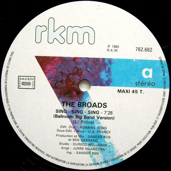 The Broads - Sing - Sing - Sing | RKM (762.662) - 3 The Broads - Sing - Sing - Sing | RKM (762.662) - 3