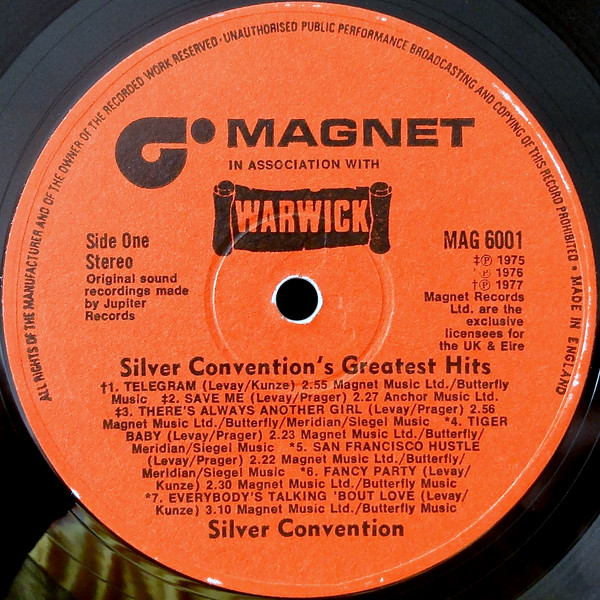 Silver Convention - Greatest Hits | Magnet (MAG 6001) - 3 Silver Convention - Greatest Hits | Magnet (MAG 6001) - 3