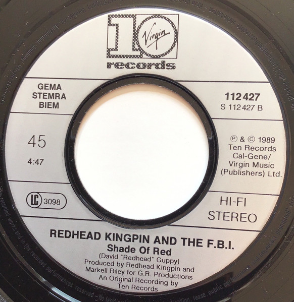 Redhead Kingpin And The FBI - Do The Right Thing (The Happiness Remix) | 10 Records (112 639) - 4