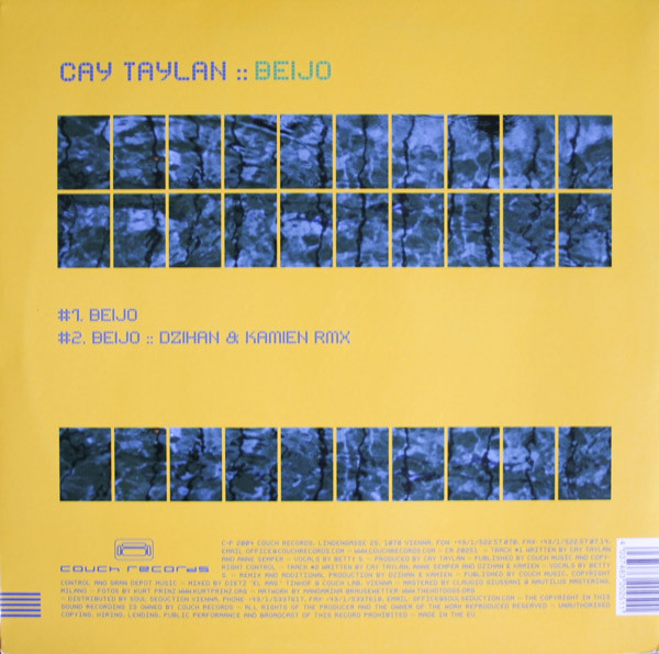 Cay Taylan - Beijo | Couch Records (CR 20251) - 2 Cay Taylan - Beijo | Couch Records (CR 20251) - 2