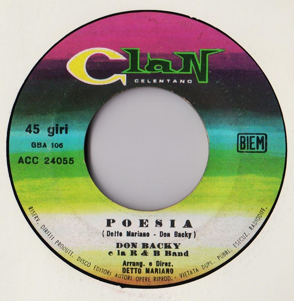 Don Backy - Bum Bum | Clan Celentano (ACC 24055) - 4