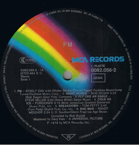 Various - FM (The Original Movie Soundtrack) | MCA Records (0082.056) - 3