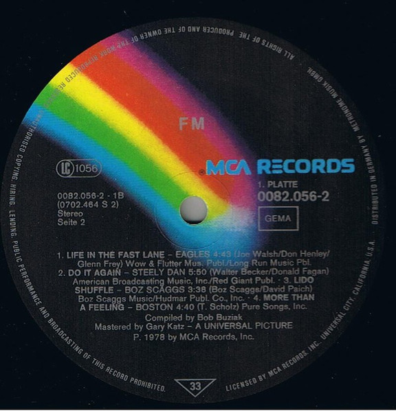 Various - FM (The Original Movie Soundtrack) | MCA Records (0082.056) - 4