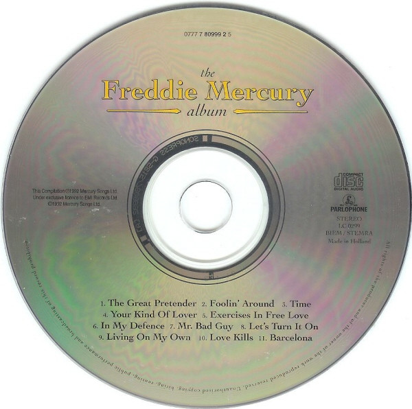 Freddie Mercury - The Freddie Mercury Album | Parlophone (0777 7 80999 2 5) - 3 Freddie Mercury - The Freddie Mercury Album | Parlophone (0777 7 80999 2 5) - 3