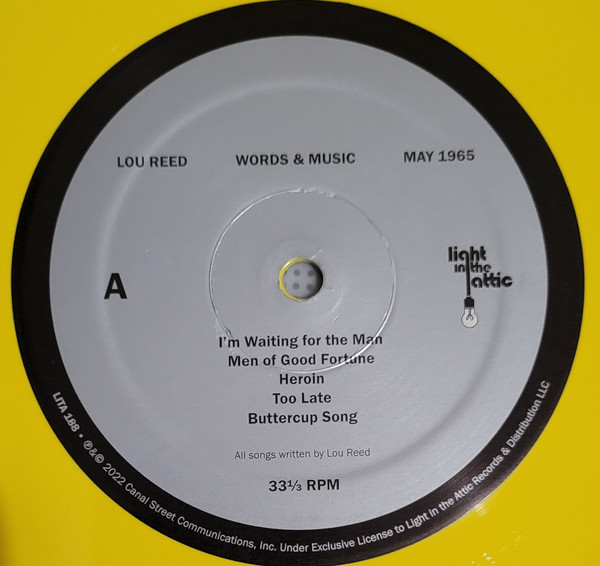 Lou Reed - Words & Music, May 1965 LP | Light In The Attic (LITA 188) - 2 Lou Reed - Words & Music, May 1965 LP | Light In The Attic (LITA 188) - 2
