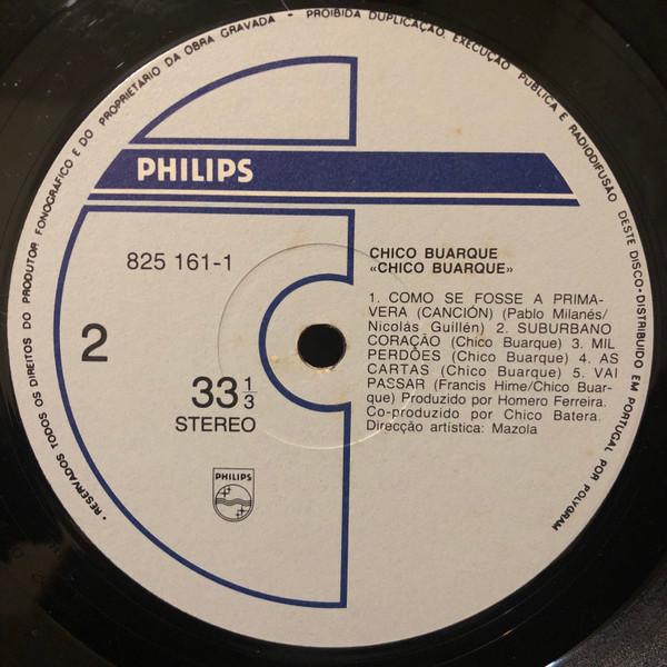Chico Buarque - Chico Buarque | Philips (825 161-1) - 4
