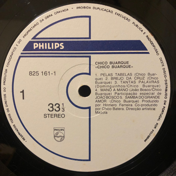 Chico Buarque - Chico Buarque | Philips (825 161-1) - 3