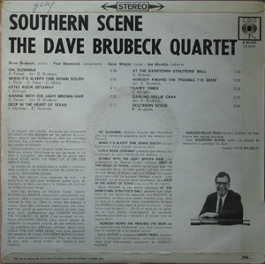 The Dave Brubeck Quartet - Southern Scene | CBS (S 62 069) - 2 The Dave Brubeck Quartet - Southern Scene | CBS (S 62 069) - 2