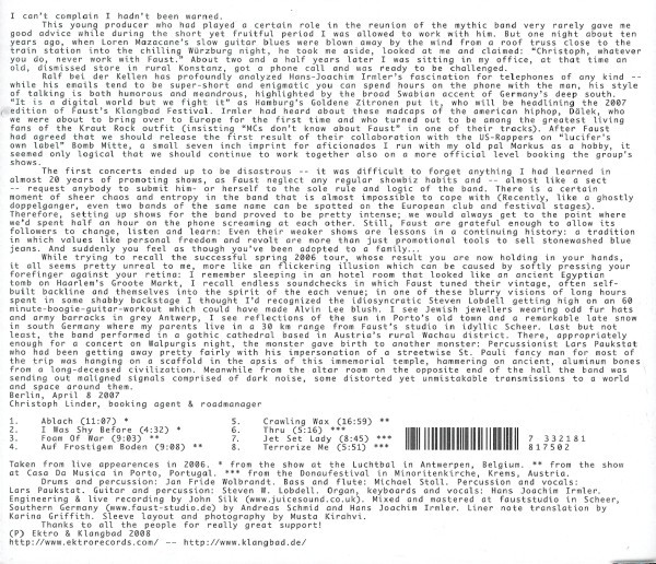 Faust - Kleine Welt (Live) | Ektro Records (EKTRO-046) - 2