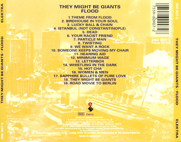 They Might Be Giants - Flood | Elektra (960 907-2) - 3 They Might Be Giants - Flood | Elektra (960 907-2) - 3