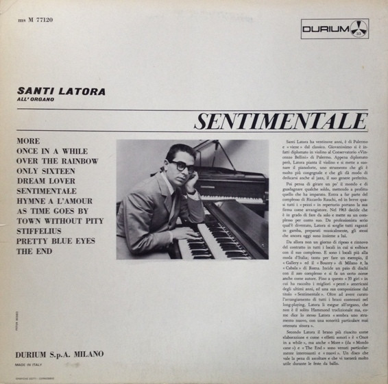 Santi Latora - Sentimentale | Durium (ms M 77120) - 2 Santi Latora - Sentimentale | Durium (ms M 77120) - 2