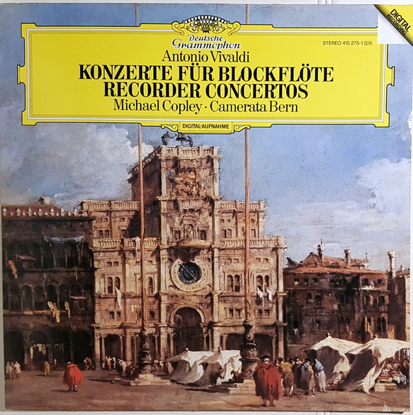 Antonio Vivaldi - Michael Copley , Camerata Bern - Konzerte Für Blockflöte = Recorder Concertos | Deutsche Grammophon (415 275-1 G H) - main