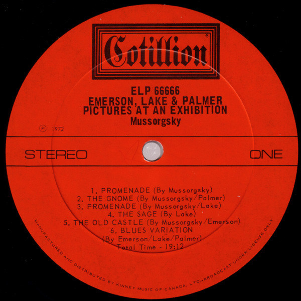 Emerson, Lake & Palmer - Pictures At An Exhibition | Cotillion (ELP 66666)