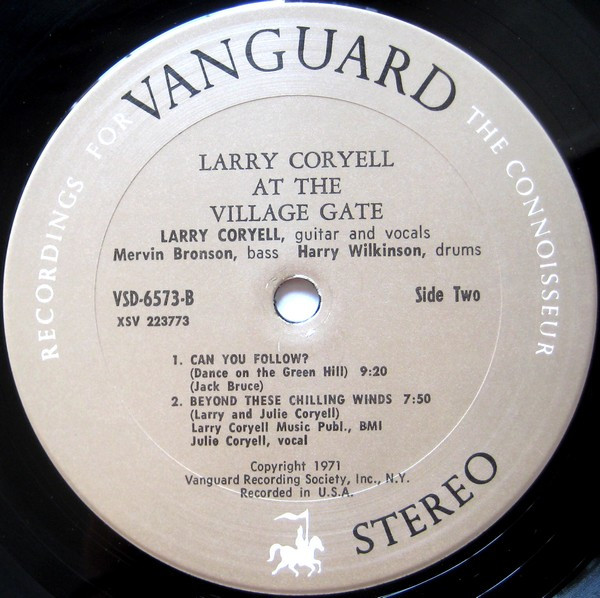 Larry Coryell - At The Village Gate | Vanguard (VSD-6573) - 4 Larry Coryell - At The Village Gate | Vanguard (VSD-6573) - 4