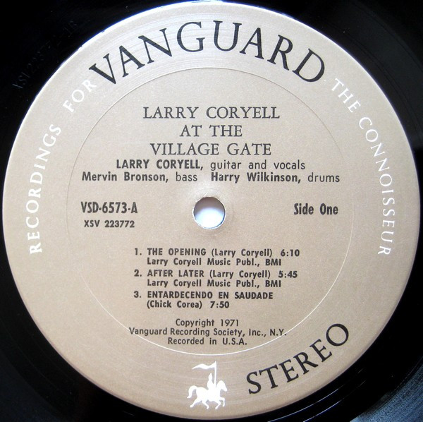 Larry Coryell - At The Village Gate | Vanguard (VSD-6573) - 3 Larry Coryell - At The Village Gate | Vanguard (VSD-6573) - 3