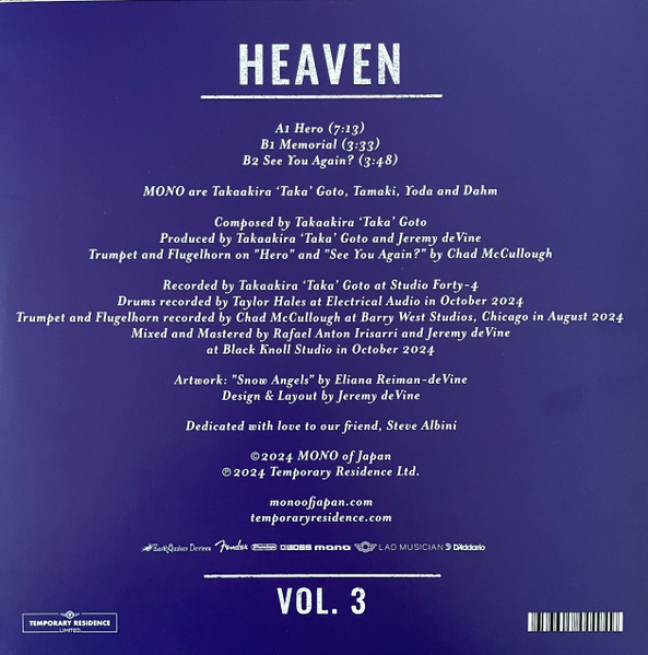 Mono - Heaven Vol. 3 | Temporary Residence Limited (trr449) - 2