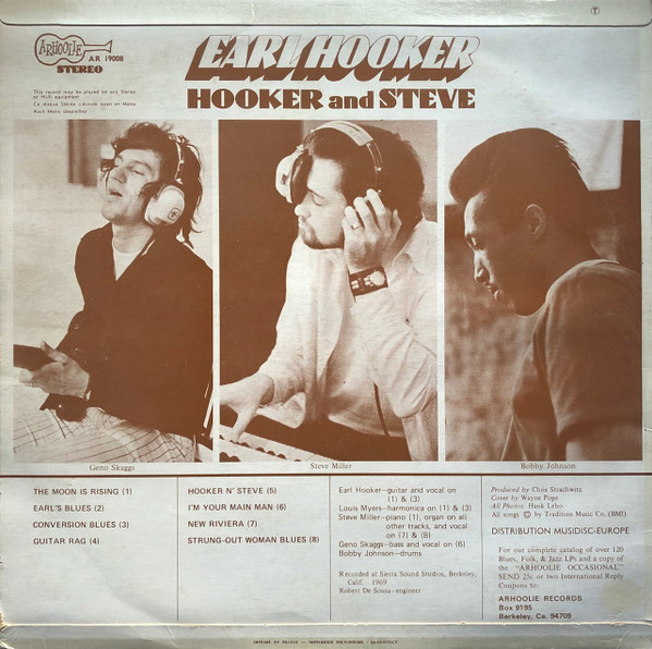 Earl Hooker - Hooker And Steve | Arhoolie Records (AR 19008) - 2 Earl Hooker - Hooker And Steve | Arhoolie Records (AR 19008) - 2