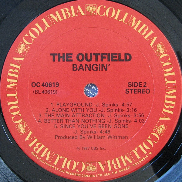 The Outfield - Bangin' | Columbia (OC 40619) - 4