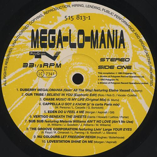 Various - Mega-Lo-Mania | PolyGram TV (515 813-1) - 2 Various - Mega-Lo-Mania | PolyGram TV (515 813-1) - 2