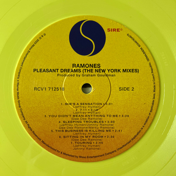 Ramones - Pleasant Dreams (The New York Mixes) | Rhino Records (RCV1 712518) - 2 Ramones - Pleasant Dreams (The New York Mixes) | Rhino Records (RCV1 712518) - 2