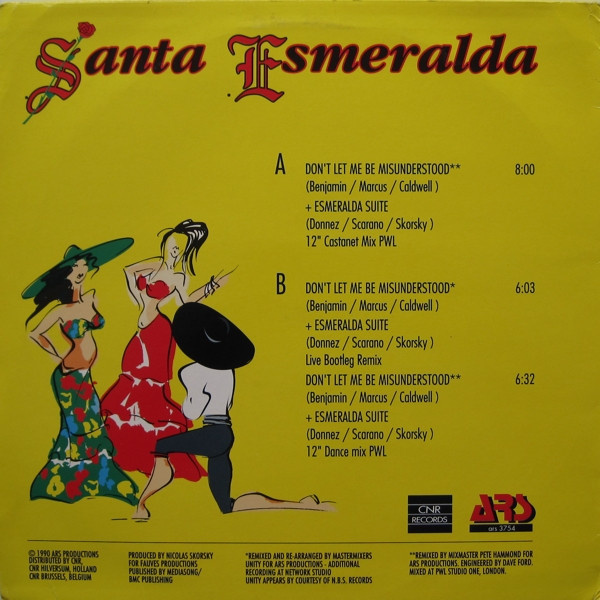 Santa Esmeralda - Don't Let Me Be Misunderstood + Esmeralda Suite | ARS Records (ARS 3754)