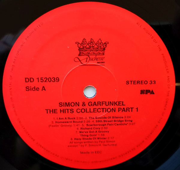 Simon & Garfunkel - The Hits Collection Part 1 | Duchesse (DD 152039) - 3 Simon & Garfunkel - The Hits Collection Part 1 | Duchesse (DD 152039) - 3