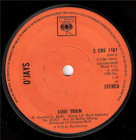 The O'Jays - Love Train | CBS (S CBS 1181) - main