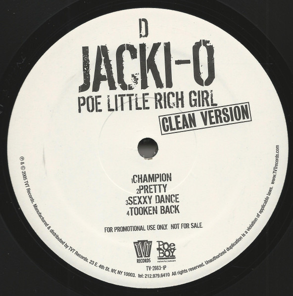 Jacki-O - Poe Little Rich Girl | TVT Records (TV-2663-1P) - 4 Jacki-O - Poe Little Rich Girl | TVT Records (TV-2663-1P) - 4