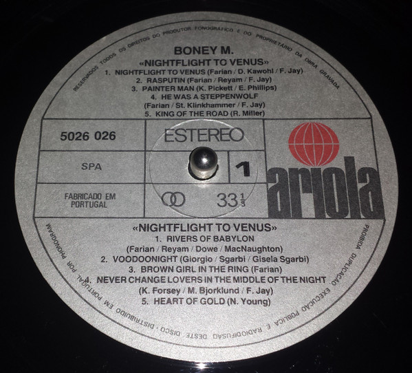 Boney M. - Nightflight To Venus | Ariola (5026 026) - 2