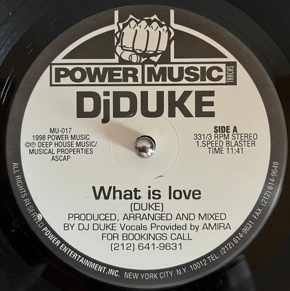 DJ Duke - What Is Love | Power Music Records (MU-017) - main