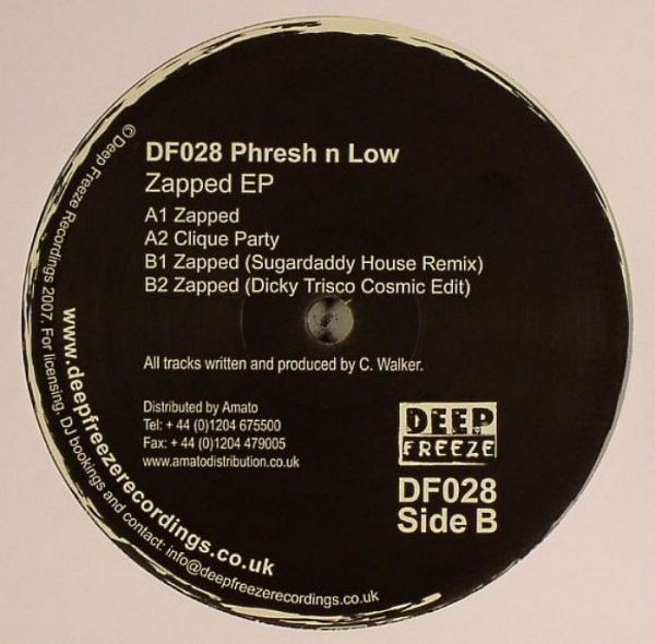 Fresh & Low - Zapped EP | Deep Freeze Recordings (DF028) Fresh & Low - Zapped EP | Deep Freeze Recordings (DF028)