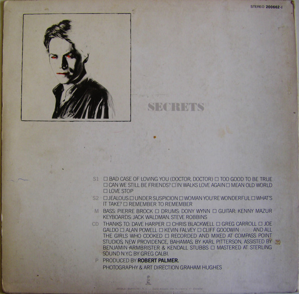 Robert Palmer - Secrets - Vinilo | Island Records (200662-I) - 2 Robert Palmer - Secrets - Vinilo | Island Records (200662-I) - 2