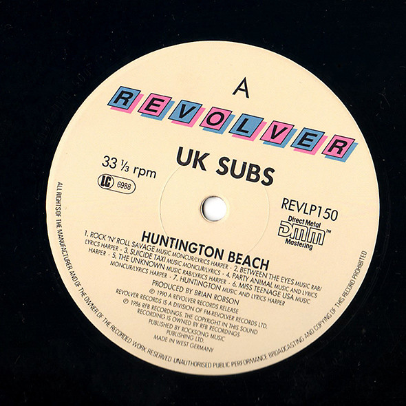 UK Subs - Huntington Beach | Revolver Records (REVLP 150) - 3