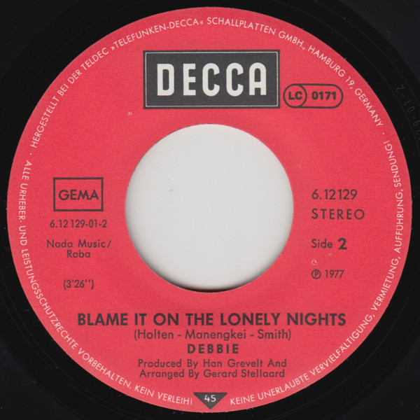 Debbie - I Love You More And More | Decca (6.12129) - 4