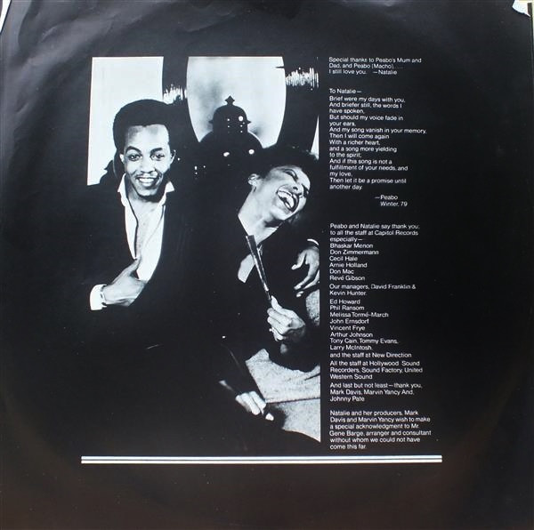 Natalie Cole & Peabo Bryson - We're The Best Of Friends | Capitol Records (SW-12019) - 4 Natalie Cole & Peabo Bryson - We're The Best Of Friends | Capitol Records (SW-12019) - 4