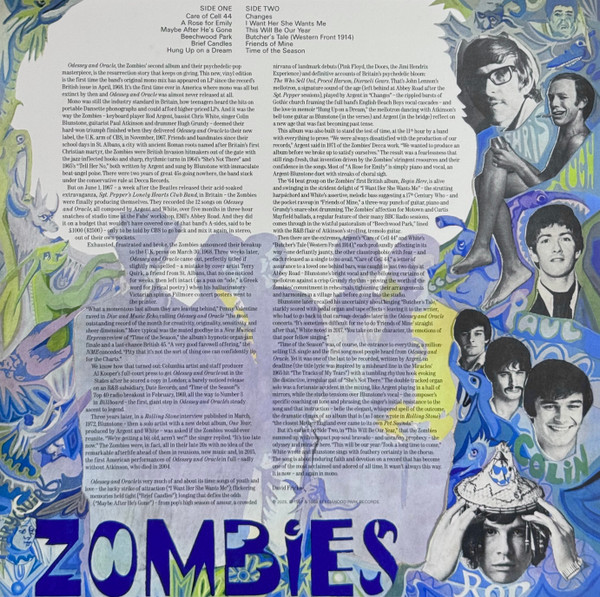 The Zombies - Odessey And Oracle - REMASTERED MONO | Beechwood Park Records (BPR001-1) - 3 The Zombies - Odessey And Oracle - REMASTERED MONO | Beechwood Park Records (BPR001-1) - 3