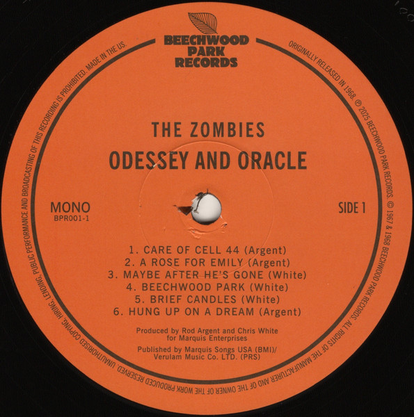 The Zombies - Odessey And Oracle - REMASTERED MONO | Beechwood Park Records (BPR001-1) - 4 The Zombies - Odessey And Oracle - REMASTERED MONO | Beechwood Park Records (BPR001-1) - 4