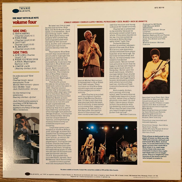 Various - One Night With Blue Note, Volume 4 | Blue Note (BT 85116) - 2 Various - One Night With Blue Note, Volume 4 | Blue Note (BT 85116) - 2