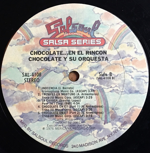 Chocolate Y Su Orquesta - Chocolate...En El Rincon | Salsoul Salsa Series (SAL - 4108) - 4 Chocolate Y Su Orquesta - Chocolate...En El Rincon | Salsoul Salsa Series (SAL - 4108) - 4