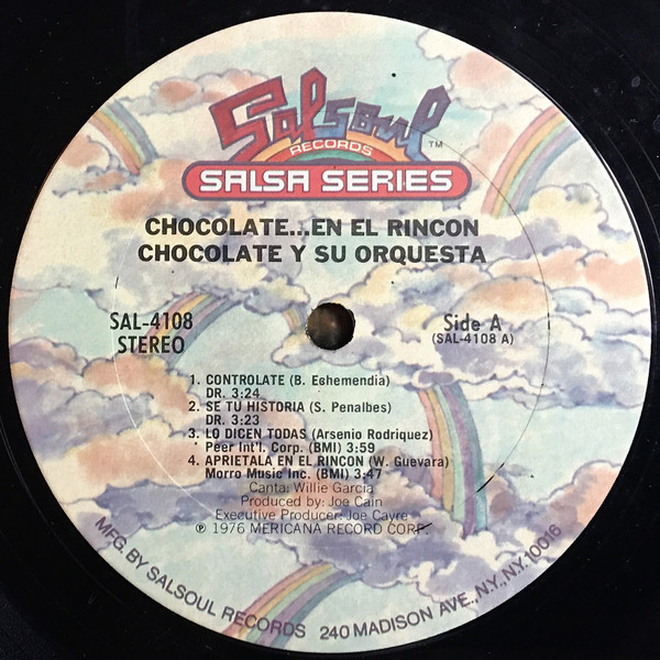 Chocolate Y Su Orquesta - Chocolate...En El Rincon | Salsoul Salsa Series (SAL - 4108) - 3 Chocolate Y Su Orquesta - Chocolate...En El Rincon | Salsoul Salsa Series (SAL - 4108) - 3